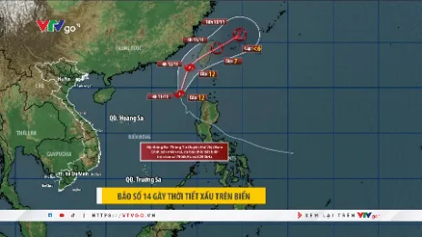 Bão số 14 gây thời tiết xấu trên biển | Chào buổi sáng